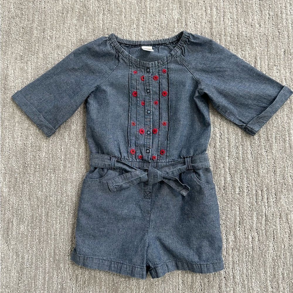 Gymboree denim romper size 7